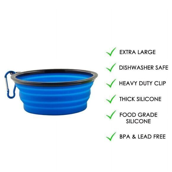 Dog Waste Bags Dispenser with Flashlight with Collapsible Bowl and Bare Bones‎ - Picture 3 of 6